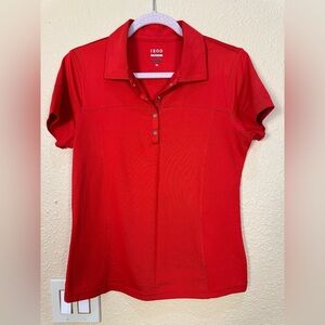 Izod Red Cool Fx Polo Shirt Med